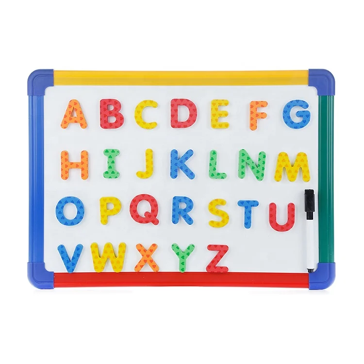 High Quality Education Equipment Double Sided Colored PVC Frame Magnetic Dry Erase White Board Lap Whiteboard