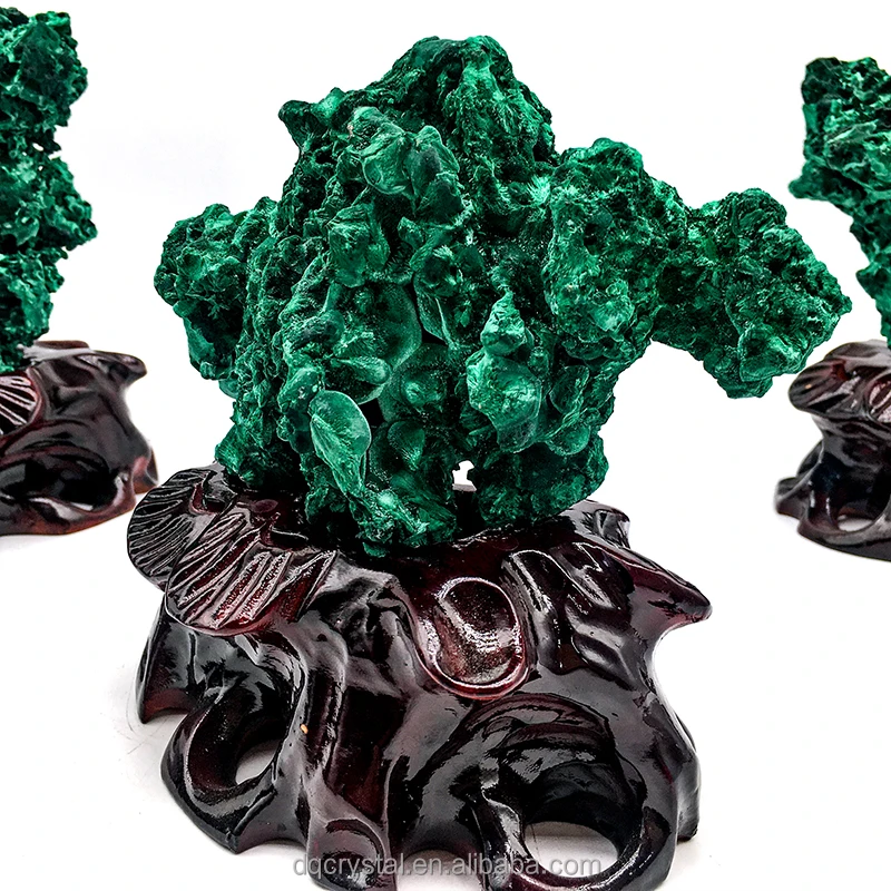 Wholesale Natural gemstone malachite Crystal Raw Specimen Crystal Rough malachite Stone for decoration