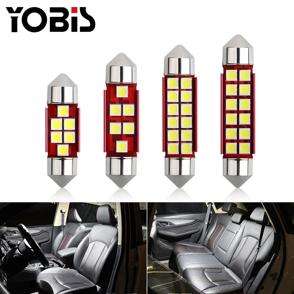 YoBis hotselling OEM auto parts festoon 3030-6 led canbus error free interior led light car