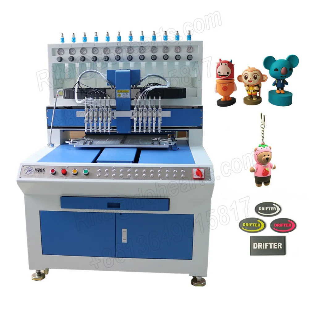 PVC Rubber Patch Machine To Make Pvc Keychain Car Mat Pvc Label Logo