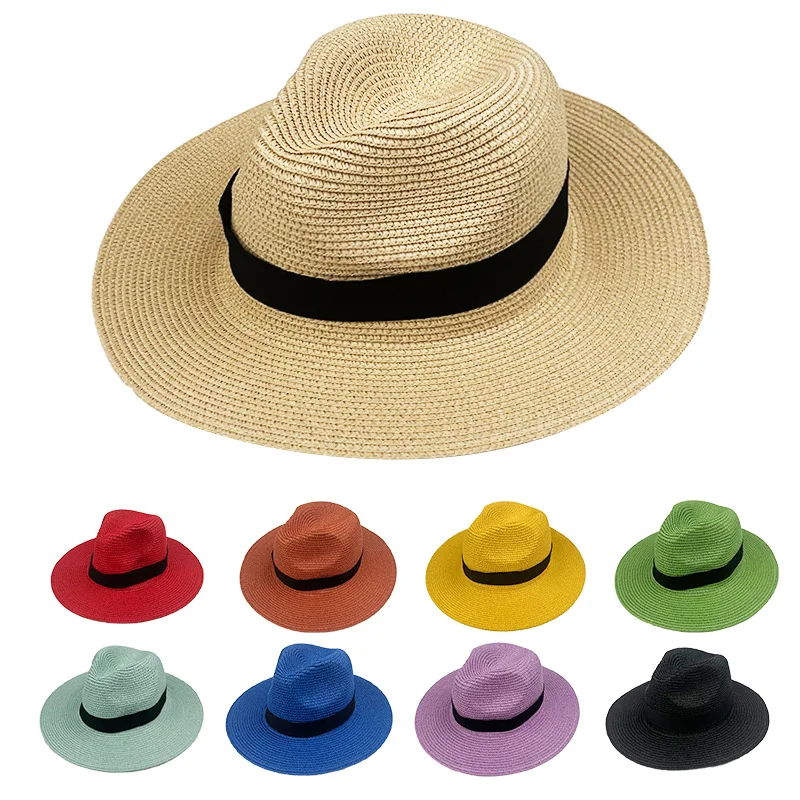 New designers summer hats wholesale straw cowboy hats for women