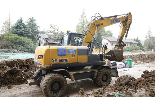 XCMG Official XE150WB Multifunctional Used 15 Ton Bucket Wheel Excavator for Sale