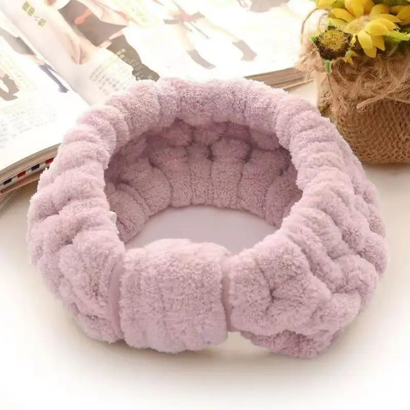 Elastic MicrofiberSpa Yoga Sports Shower Facial Hair Band for Makeup Bath Headbands for Washing Face