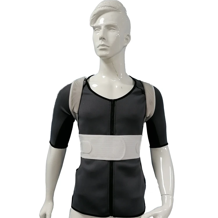 Topdive Comfortable Back Support Adjustable Breathable Back Posture Corrector for Men and Women