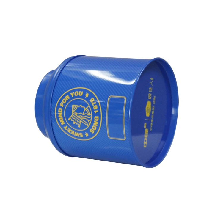 Oem Odm Custom Airtight Tea Powder Packing Tin Cylinder Coffee Bean Tea Jar Metal Food Safe Round Metal Tea Caddy Tin Can