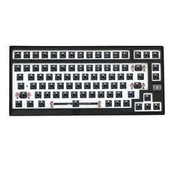 MMD75 DIY Mekanis Hot Swap 82 Keys Tombol BT 5.0 2.4G PC Barebones Mechanical Keyboard Kit