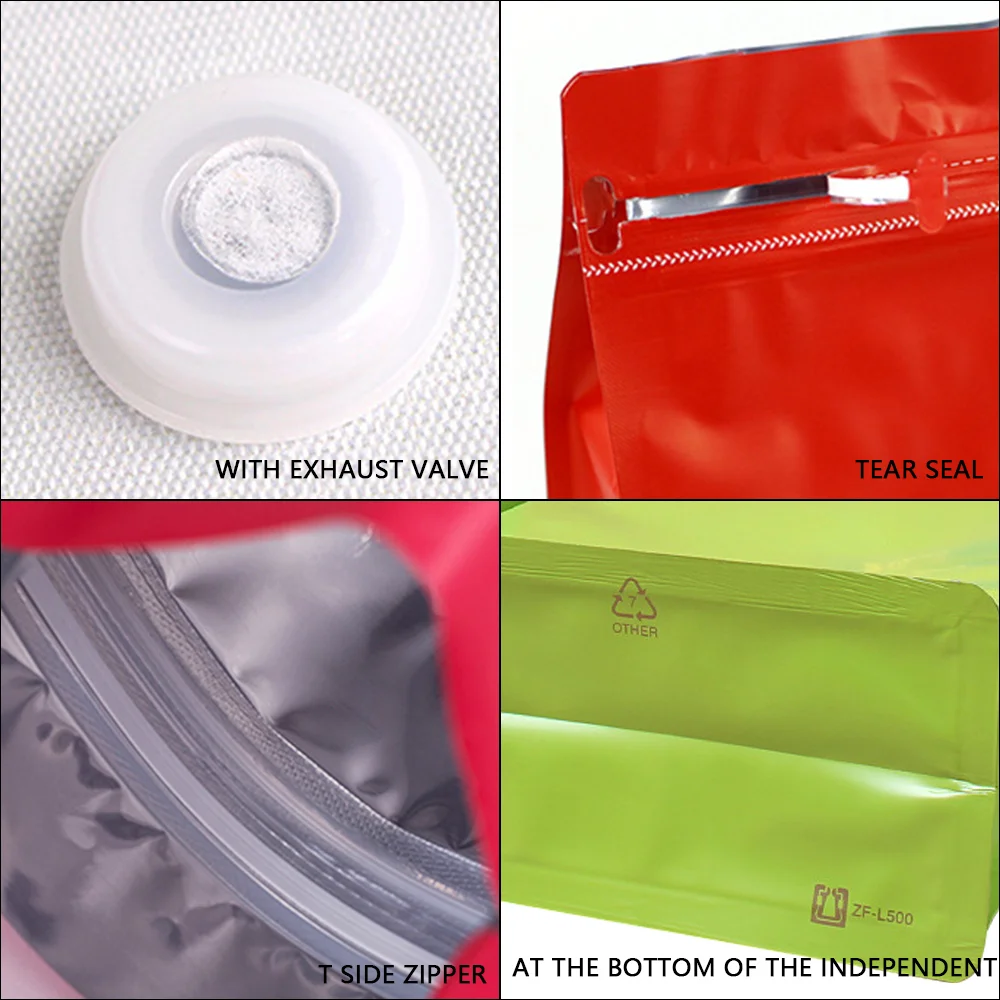 Free Shipping Plastic Food Packaging Bag Matte Finish Stand Up Pouch