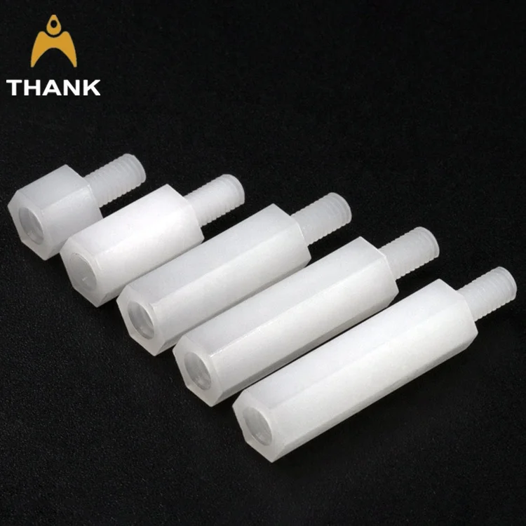 male female metric female hex threaded m4 12mm nylon standoff spacer