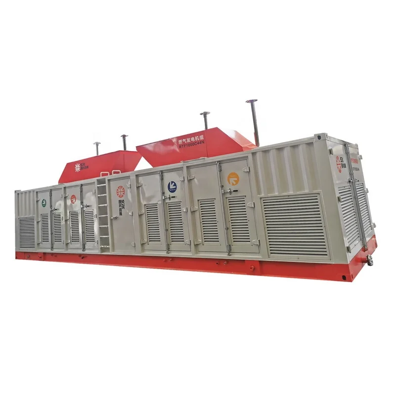 Customized sound proof silent 250KW to 16MW natural gas biogas generator set  and gas powered engined generator