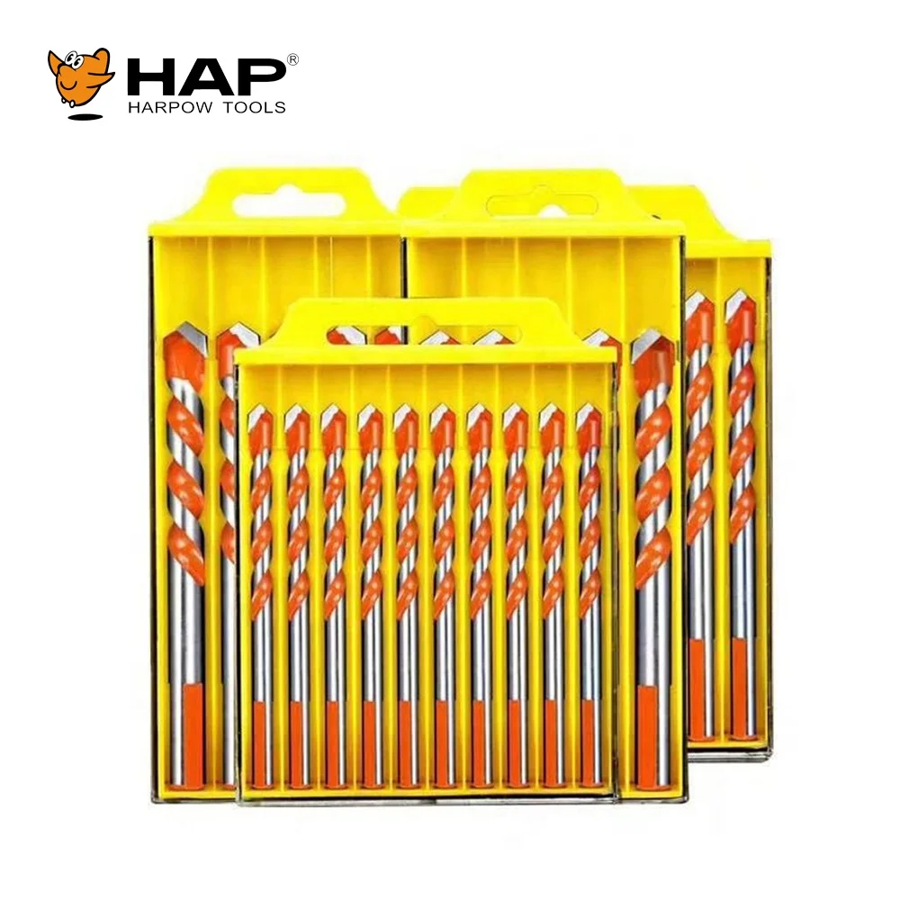 Plastic Box Packing Ceramic Tile Drill Bit Set Multifunctional Set Of Drill Bits For Stainless Steel Aluminium Glass Drilling