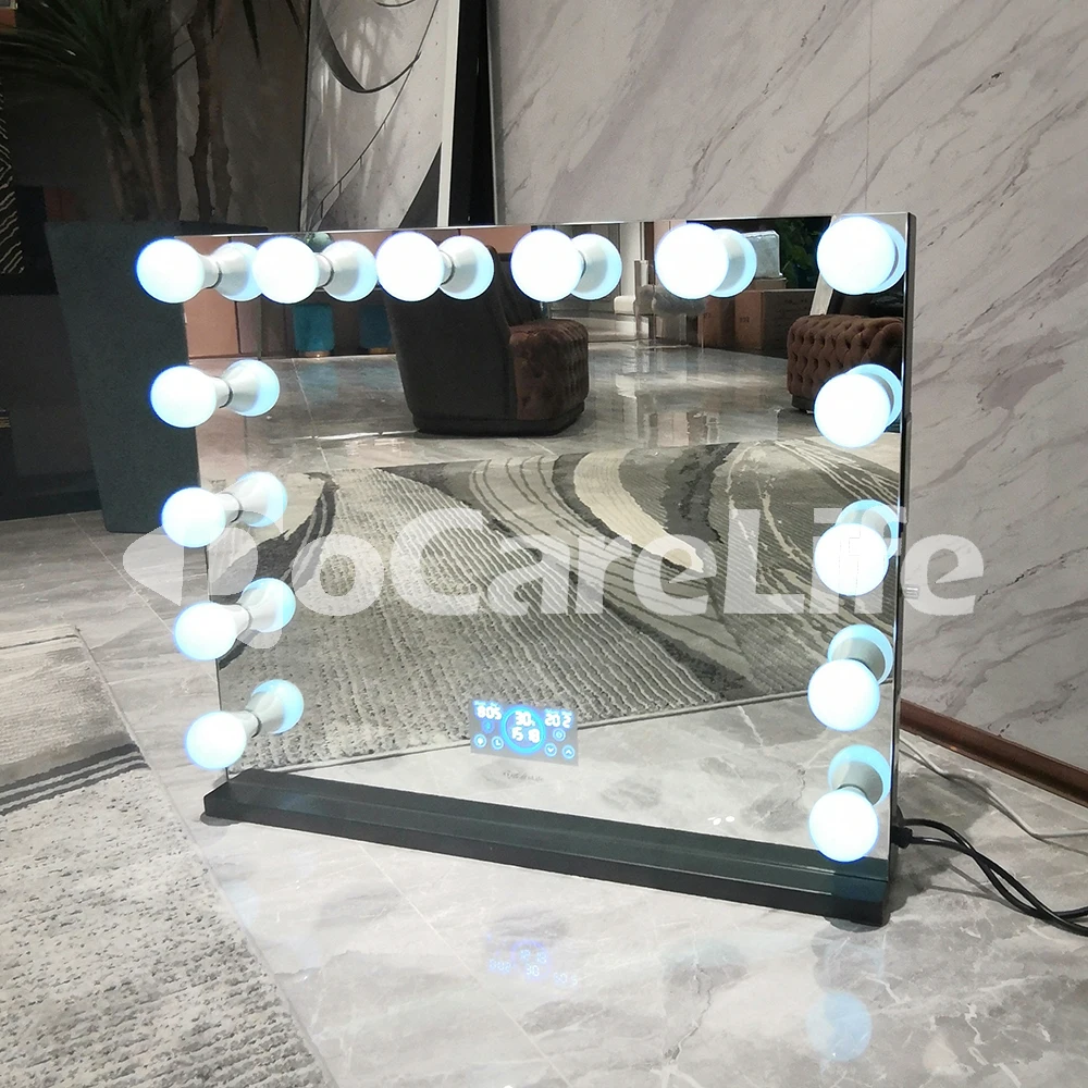 Stock on USA! Docarelife Makeup Vanity Hollywood Desk Lighted Dressing Mirror for Bedroom
