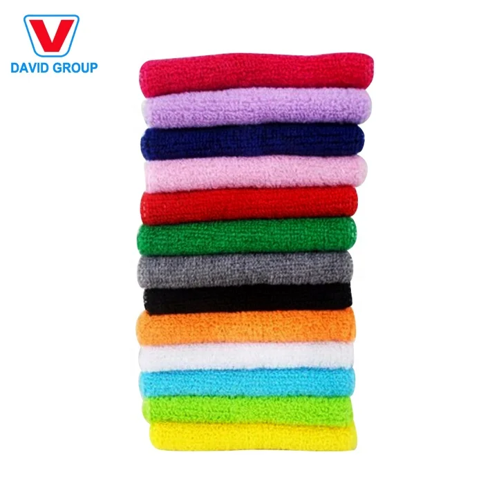 Custom Embroidered Advertising Sweat Bands Fitness Headbands Sports Stretch Headband Sweatband for Promotion