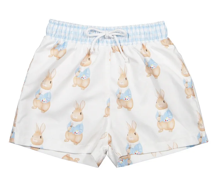 new retro little girls knitted fabrics One Piece Kids Customized Pattern Wave Edge Back Swimsuit soft spandex fabric beachwear