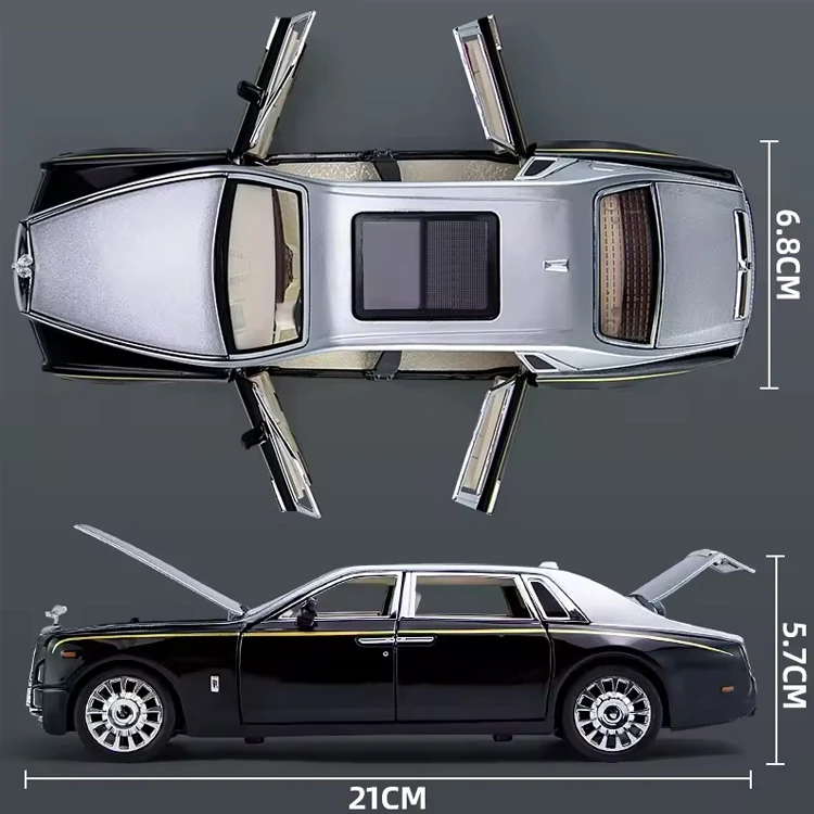 1:24 Rolls - Royce Phantom роскошный автомобиль отодвинутая металлическая коллекция имитация литого под давлением модель автомобиля из сплава