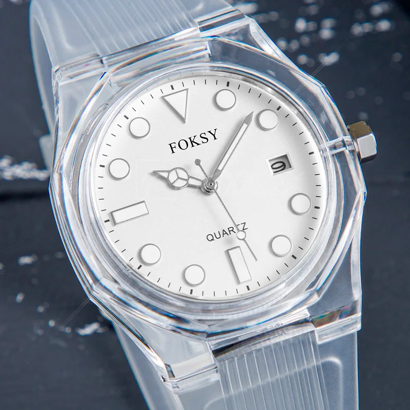 Original Waterproof Minimalist Wrist Luxury Custom Brand New Fashion Classic Transparent Quartz Watch for Men