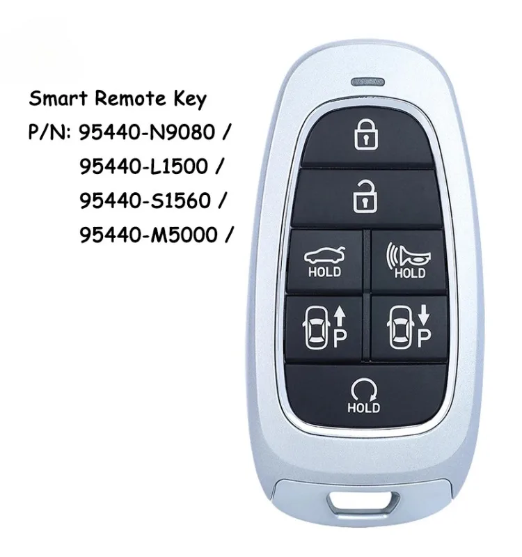 Smart Remote Control Car Key With 7 Buttons for Hyundai Tucson Sonata Santa Fe Nexo Fob 95440-N9080/ L1500/ S1560/ M5000