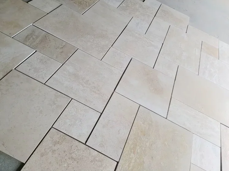 Versailles Pattern Travertine Slab Antique French Pattern Interior Wall Cladding Exterior Floor Travertine Tiles Outdoor