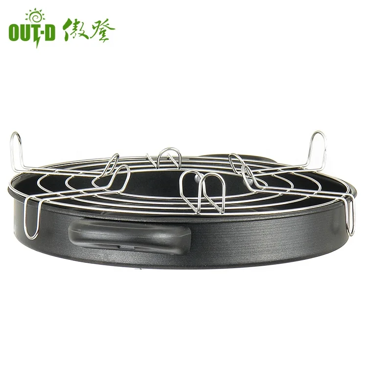 Camping gas stove use mini fry pan plate bbq grill manufacturer