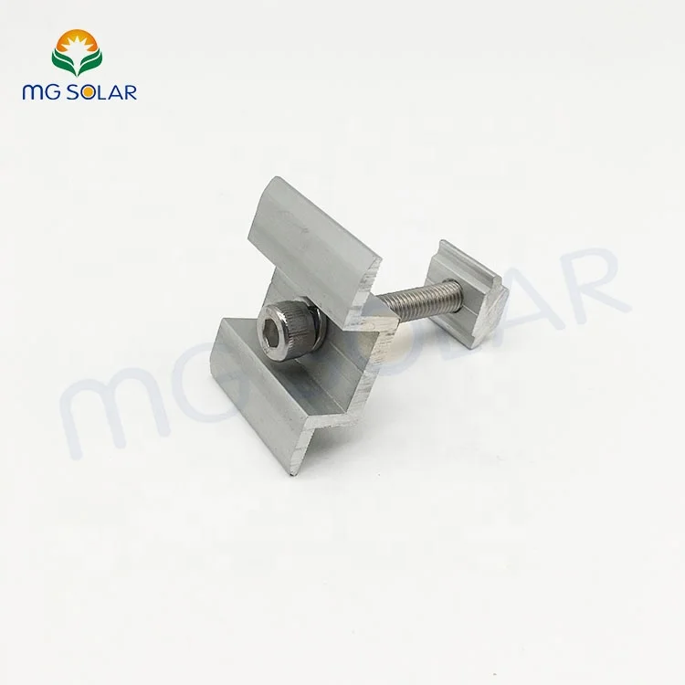 Solar Panel Racking System for Rooftop Components High Quality Aluminum Alloy Solar Panel Mid Clamp Kit