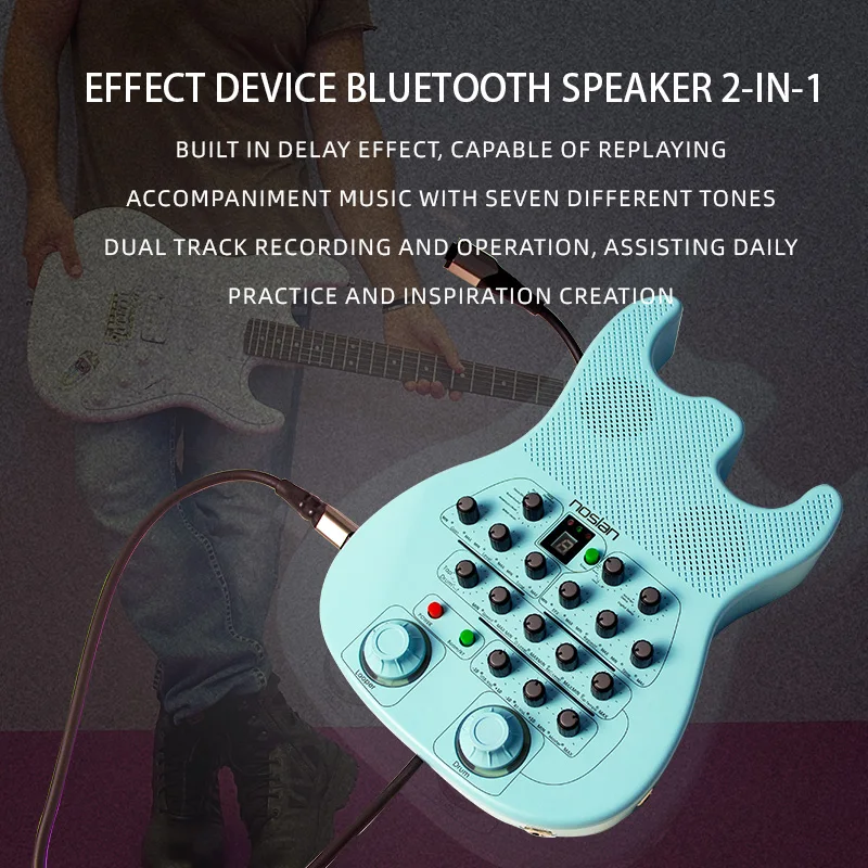 Electric guitar amp effects wholesale 7 kinds of sound effects metronome drum machine internal recording universal