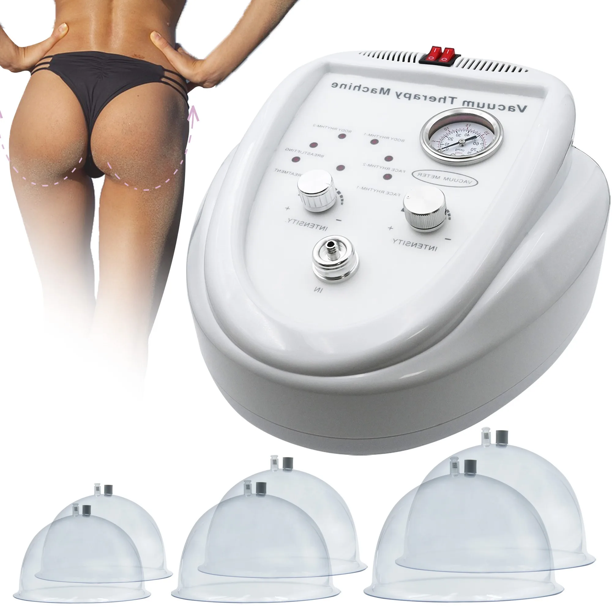 Breast Vacuum Cupping Enlargement Colombian Massager Machine Vaccum Therapy Butt Lift Machine