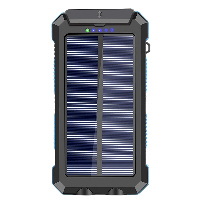 
Waterproof 30000mah Rechargeable Battery Solar Power Bank Home Portable Solar Power System Powerbank Cell Phone Solar Charger 