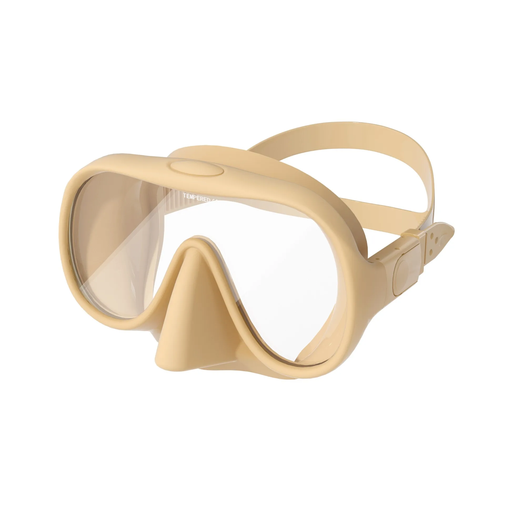Frameless Tempered Glass len wide view Diving Masks for swimming black diving mask for adult