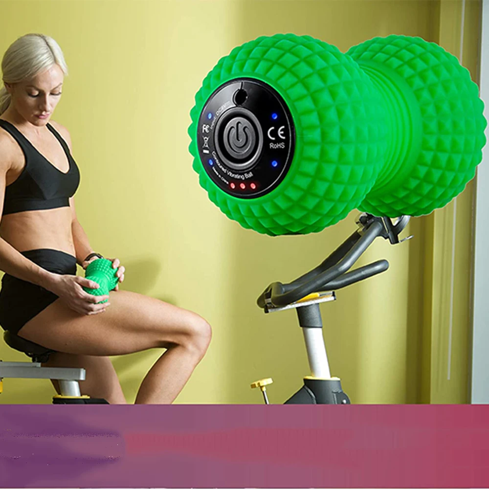 Electric Washable Vibrating Physical Therapy Massage Ball Silicone Soft Roller Vibrate Massage Ball