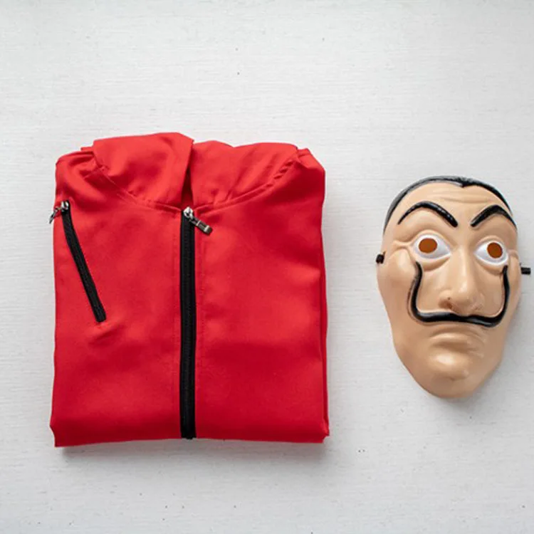  Money Heist The House of Paper La Casa De Papel Cosplay Halloween Costumes with Party