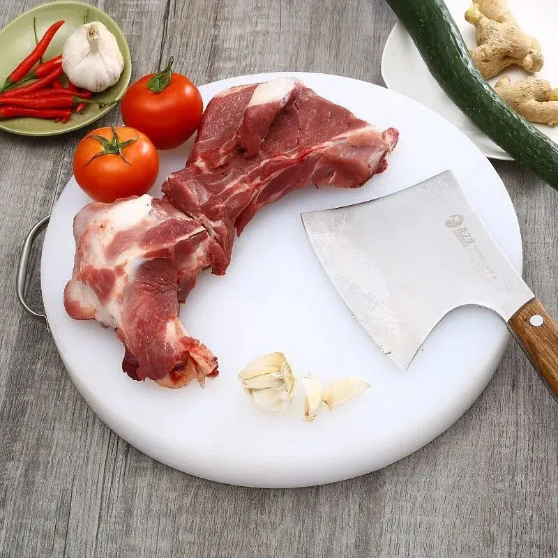 Chopping Board Cutting Boards PE Customizable Sustainable Chopping Blocks for Kitchen Hdpe Plastic Eco-friendly Round White