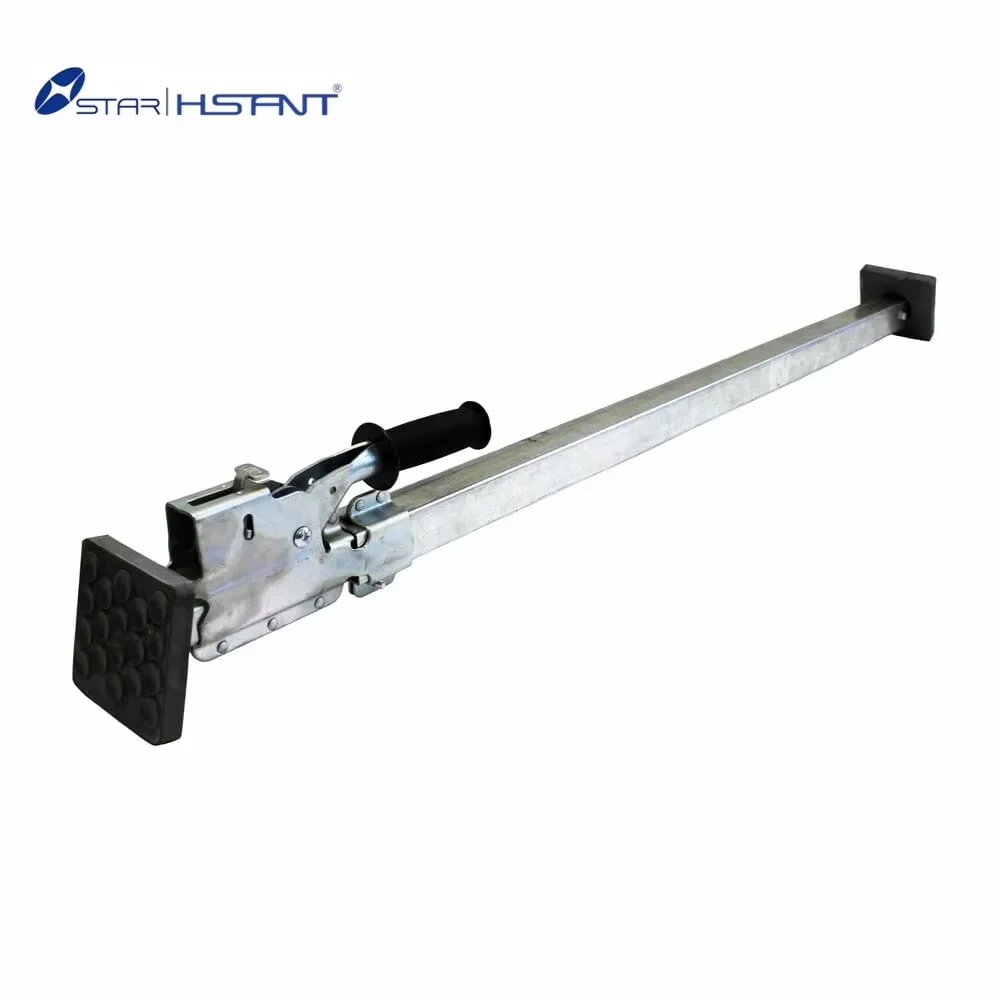 Logistic Truck Adjustable Steel Welded Round / Square Tube Load Restraint Jack Bar With Hoops