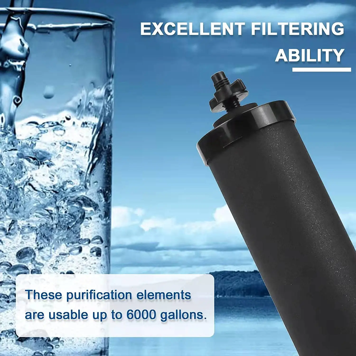 High Efficiency Filtration Household Faucet Water Purifier Replacement Water Filter