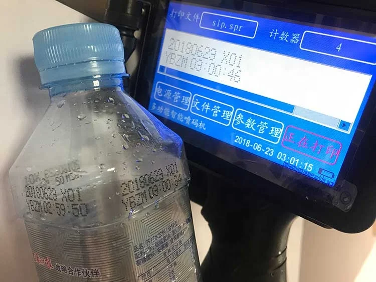 Portable Inkjet Coder Handheld Label Code Printer Continuous Inkjet Dot Matrix Coding Machine for Plastic Glass Carton Tube