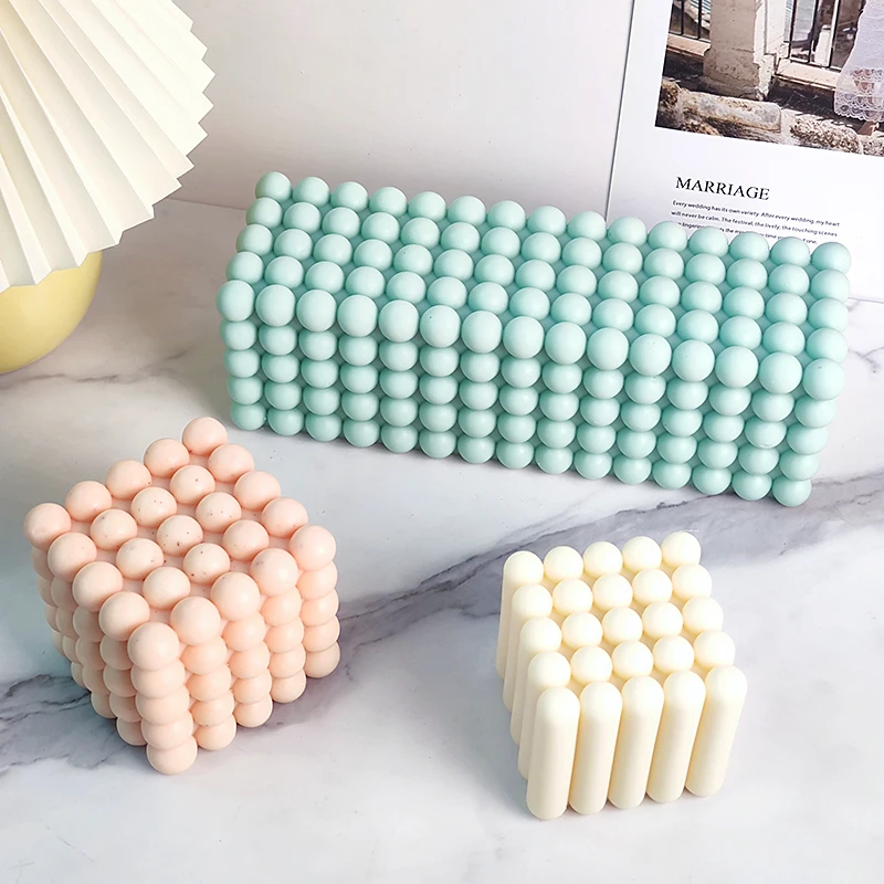 C119   New silicone mold for magic cube candle