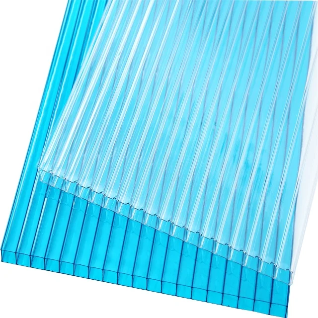 Plastic building roofing material polycarbonate 2 wall pc sunshine hollow sheet