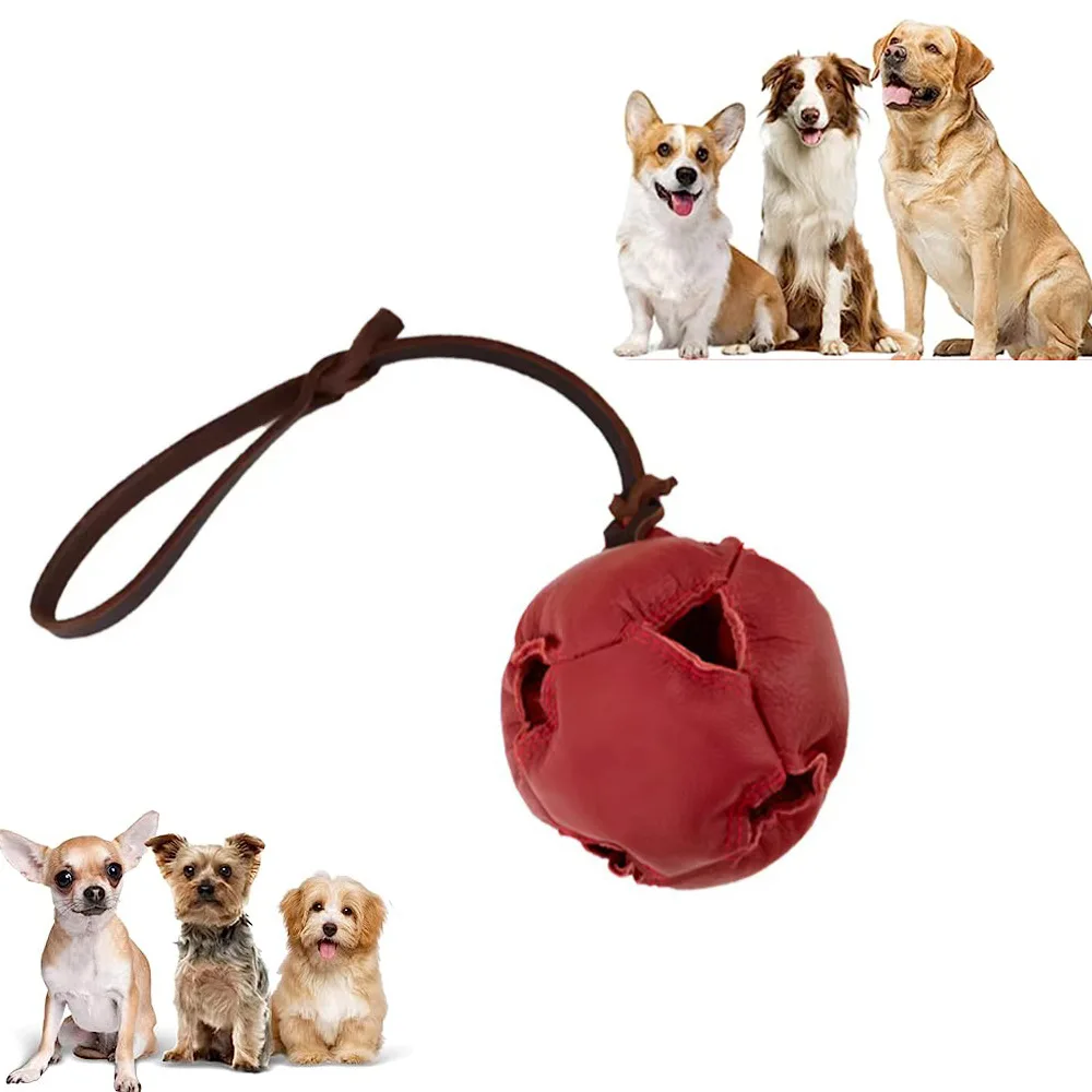 Puppy Small and Medium-sized Dog Training Cowhide Ball Training Supplies Tearing Ball Pet Interactive Toys Vent Bite Ball