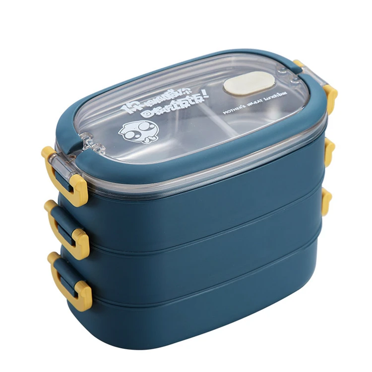 Hot Sale Stainless Steel 3Layers Insulated Lunch Box Food Container Bento Boxes Container Storage tableware