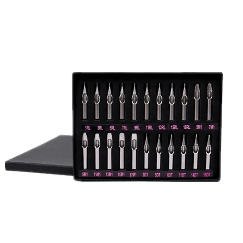 
Stainless steel tattoo needle nozzle set a full set of 22 models tattoo auxiliary equipment 