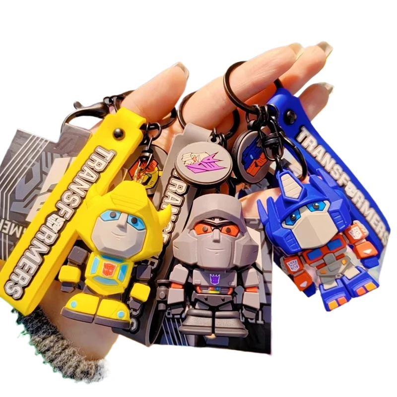 Factory direct sales genuine Trans formers car keychain backpack pendant Optimus Prime doll accessories small gifts wholesale