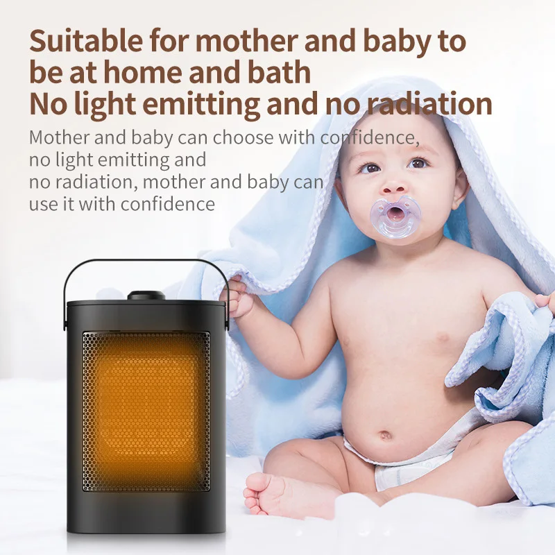 AUXO PTC Fast Heating Room Winter Personal Portable Home desktop Space Heater Electric Fan Heater Electric Heaters