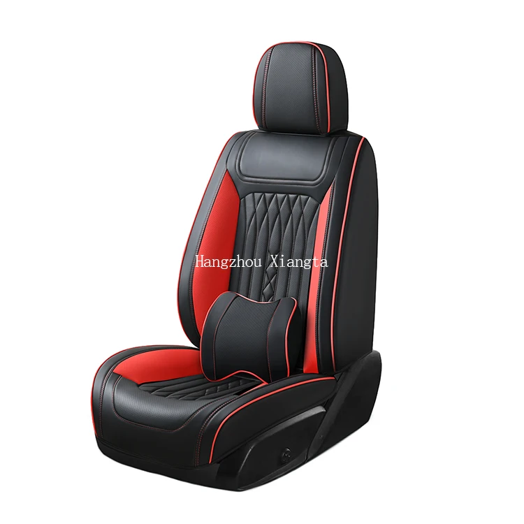 Xiangta 5D 6D 7D Leather Full Set Surrounded Luxury Suv Best Quality Auto Car Seat Cushion Cover With Pillows