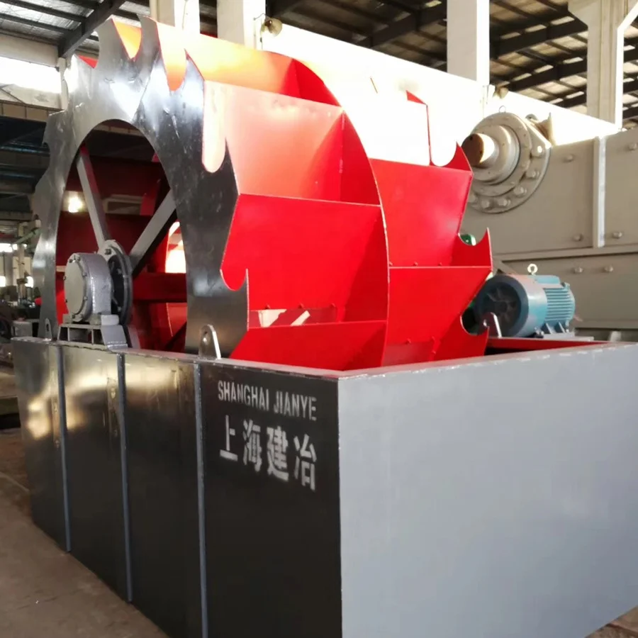 Wheel sand washing machine