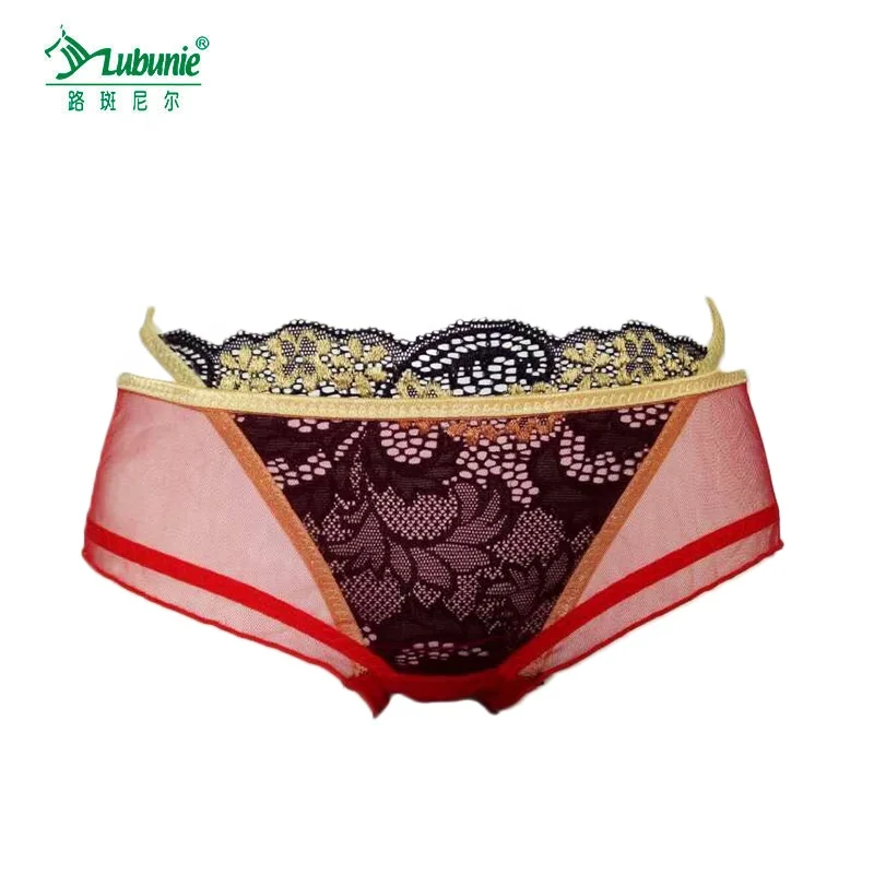 LUBUNIE New design plain dyed transparent sexy fashion womens panties