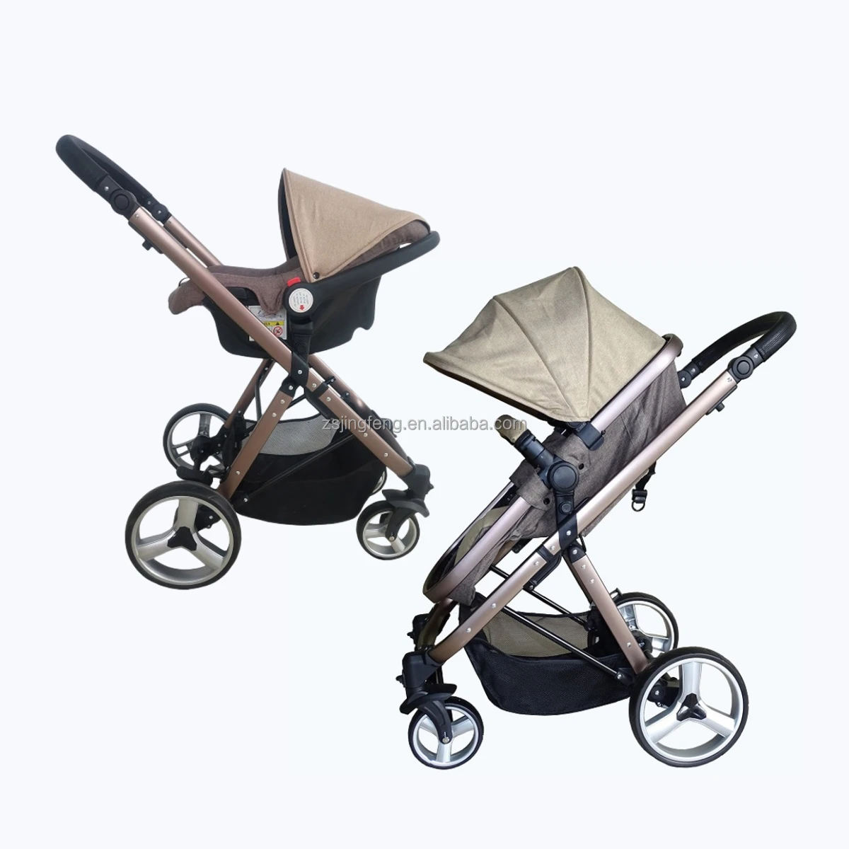 Factory Price En1888 Good Quality Baby Stroller Pram 3 In 1 Travel System Custom Baby Carriage High Landscape Baby Pram