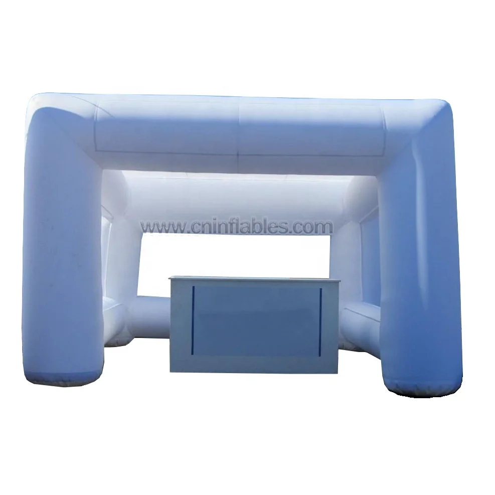 Портативная белая надувная прямоугольная стойка для палаток, бизнес-палатка