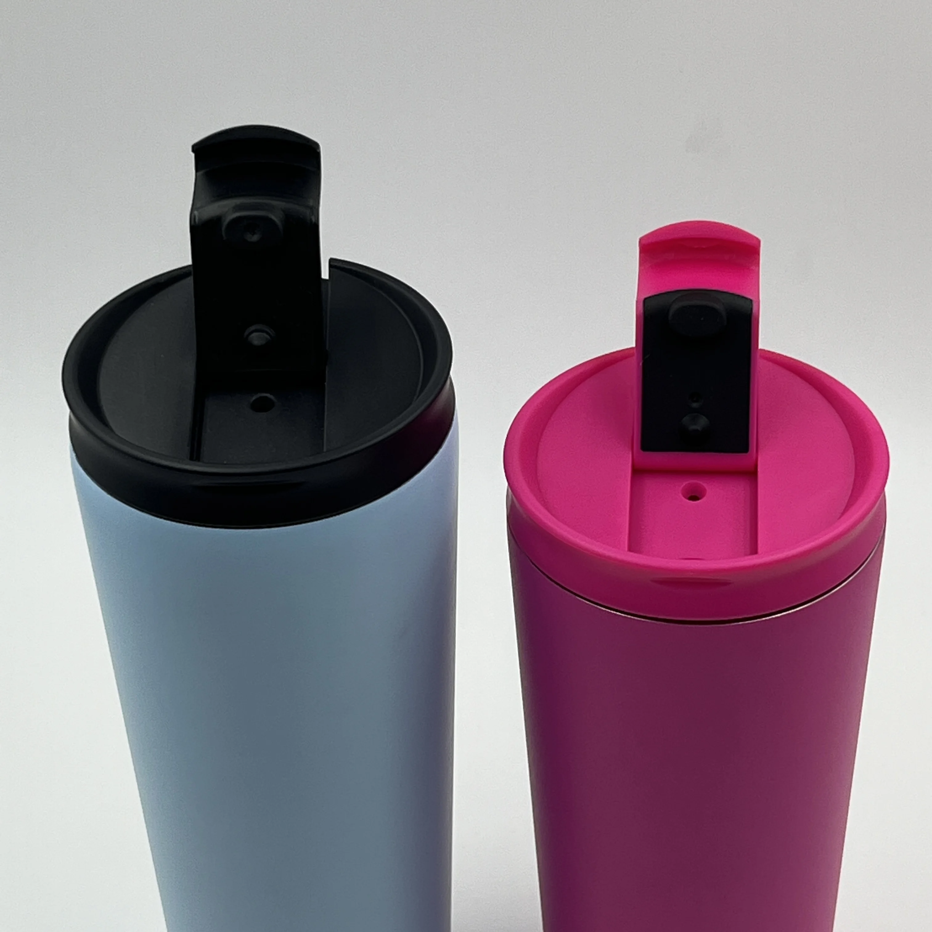 New Brand Simple Travel Tumblers Stainless Steel Durable 12oz 16oz 20oz 24oz Bpa Free Coffee Modern Mugs With 2 lids