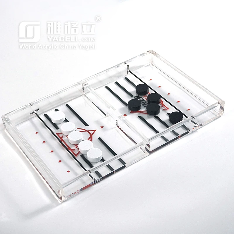 factory wholesale high quality custom design hot sale luxury acrylic lucite backgammon set