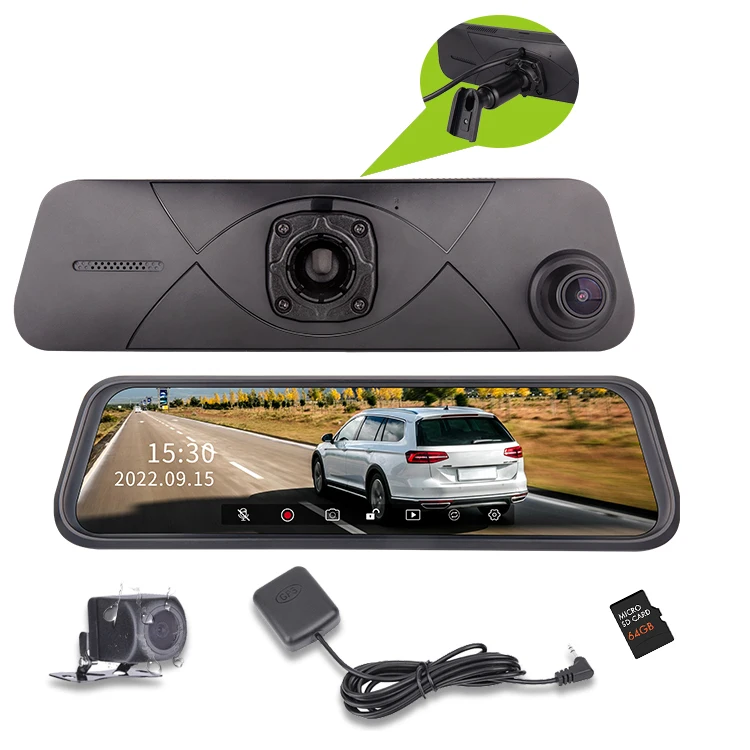 LUVIEW | Customized GPS Smart Dash Cam Live Streaming Front And Rear Car Camera Full HD 1080p With 64G Sim Card