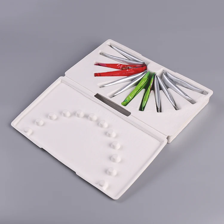 
Creative Eco friendly Custom Sugarcane Bagasse Pulp Molded Sugar Packaging Box 