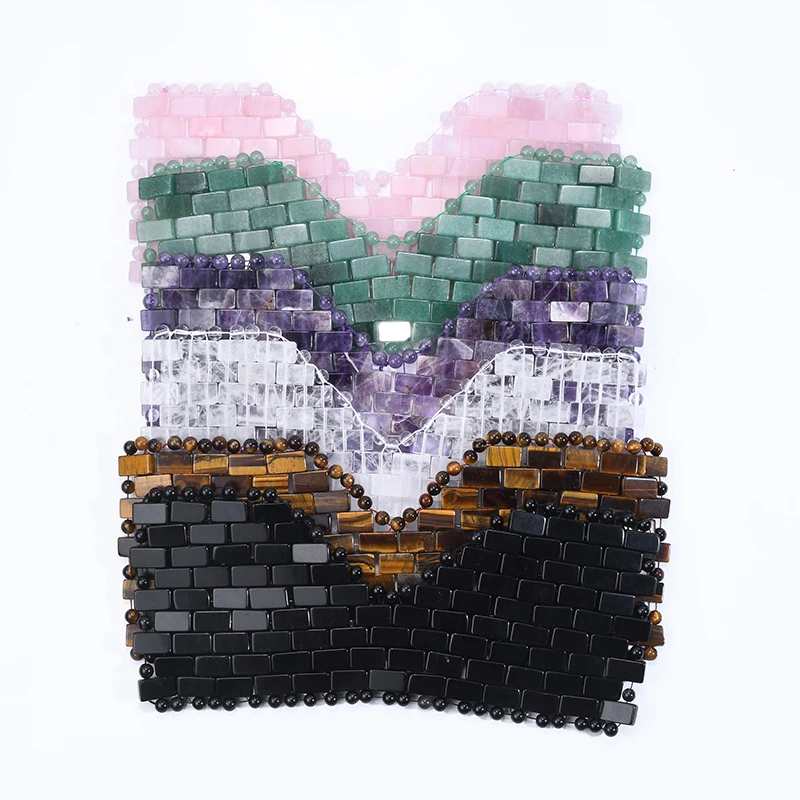 100% Natural Wholesale Rose Quartz and Green Jade Eye Mask Natural Jade Face Mask for Skincare
